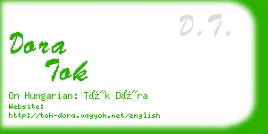 dora tok business card